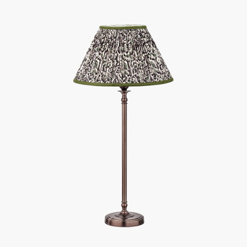 Piero Bronze Lamp/Ornella 35cm green shade