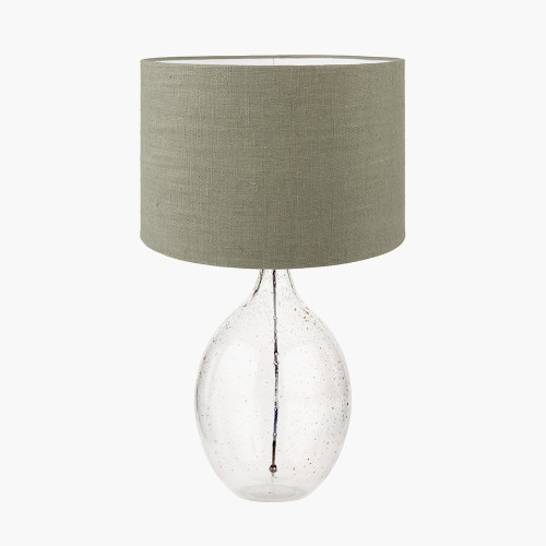 Elysia Bubble Glass Lamp/Edward 40cm green shade