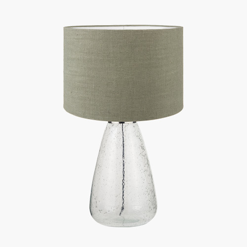 Elysia Bubble Glass Lamp/Edward 40cm green shade