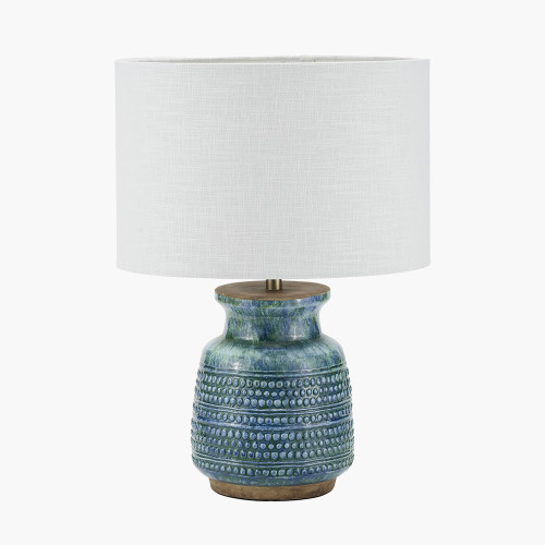 Theano Table Base & Lino 30cm White shade