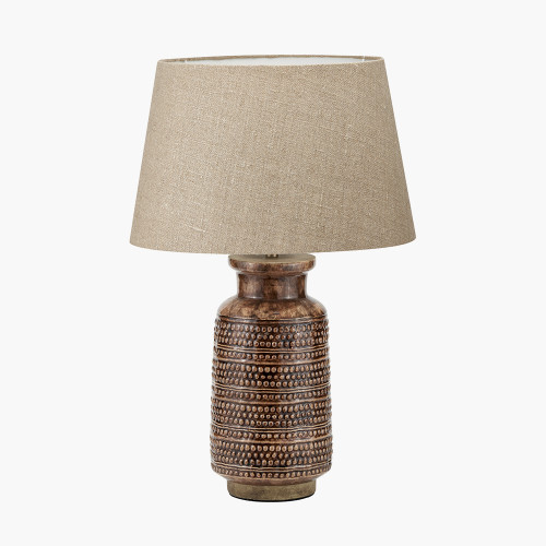 Brown Base & Milos 35cm Natural shade