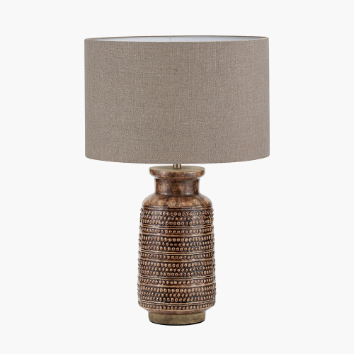 Brown Base & Edward 35cm Natural shade