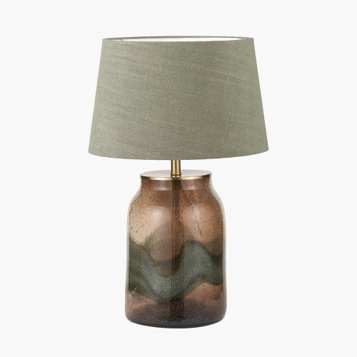 Valtellina Lamp & Milos 35cm Green shade