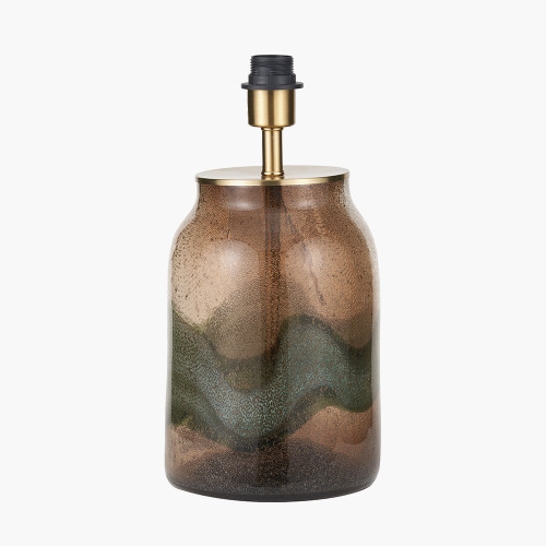 Valtellina Brown & Green Glass Table Base