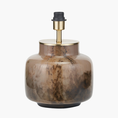 Cerdanya Brown & Beige Glass Table Base