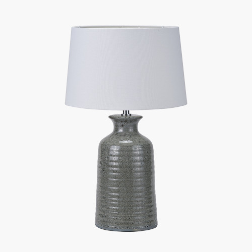 Helka Smokey Green Glaze Table Lamp
