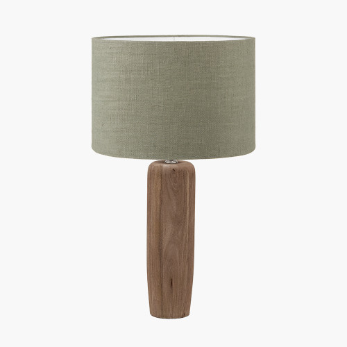 Inaya Wood Lamp/ Edward 40cm Green shade