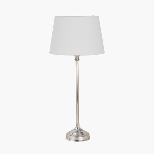 Auden Silver Lamp & Adelaide 25cm shade
