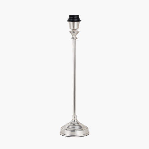Auden Silver Metal Stick Table Lamp Base