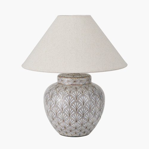 Barbier Table Lamp & Harley 45cm shade