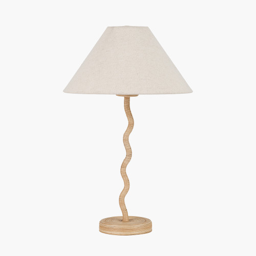 Palau Table Lamp & Harley 30cm Slubby shade