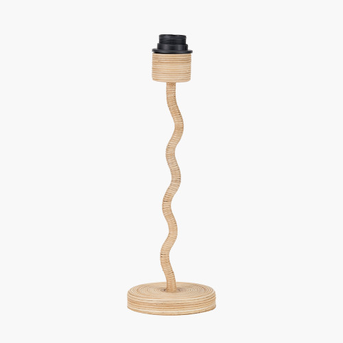 Palau Rattan Wave Table Lamp Base