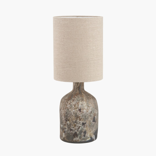 Palmino Brown Glass Bottle Table Lamp