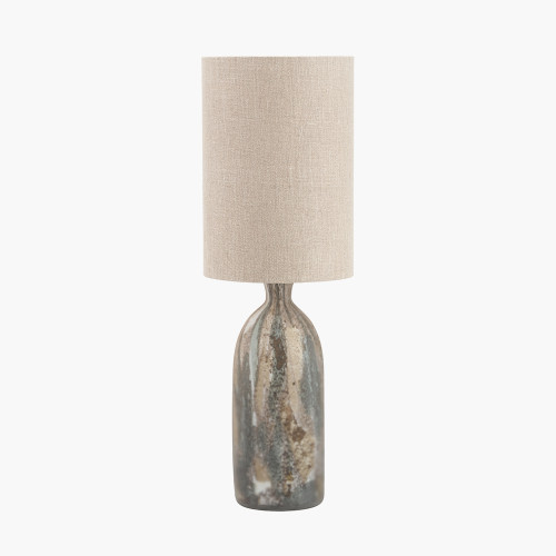 Palmino Brown Tall Glass Bottle Table Lamp