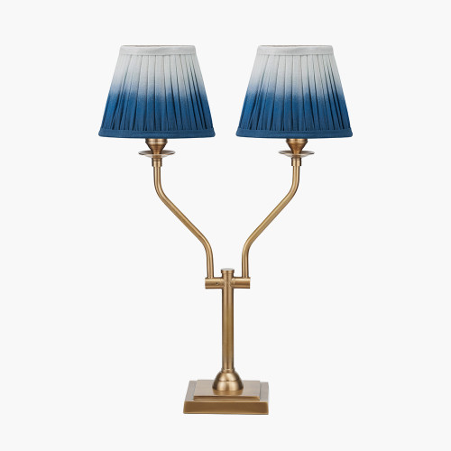 Tatiana Lamp & Scallop 16cm Blue Shade