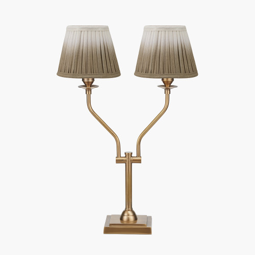 Tatiana Lamp & Scallop 16cm Taupe Shade
