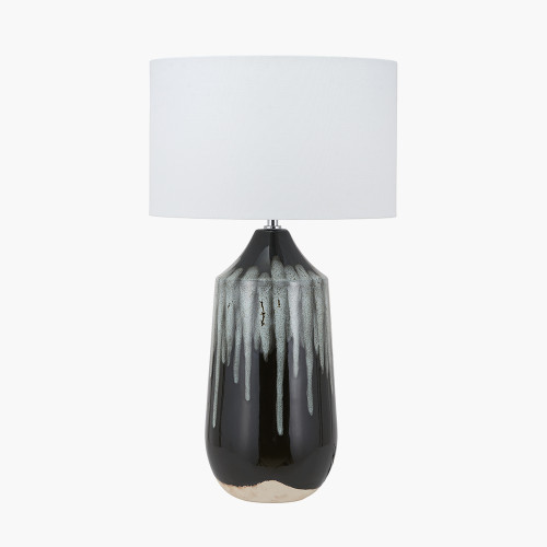Esmalte Drip Glaze Ceramic Tall Table Lamp