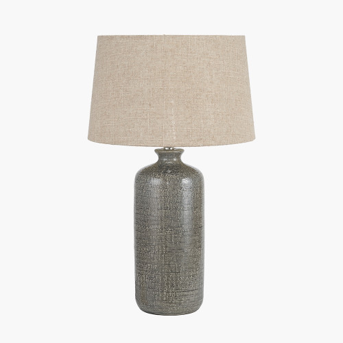 Lorient Slate Grey Ceramic Table Lamp