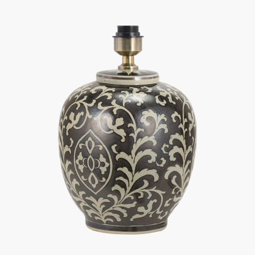Florentine Grey/White Ceramic Lamp Base
