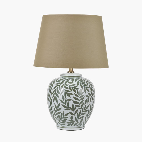 Laurel Olive Leaf Lamp/Adelaide Taupe shade