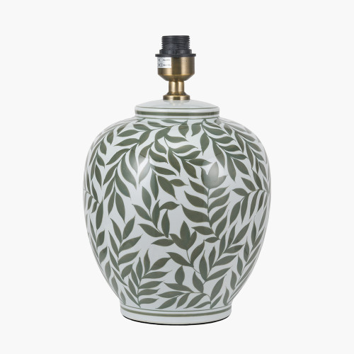 Laurel Olive Leaf Ceramic Table Lamp Base