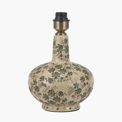 Maeve Blue Floral Ceramic Table Lamp Base