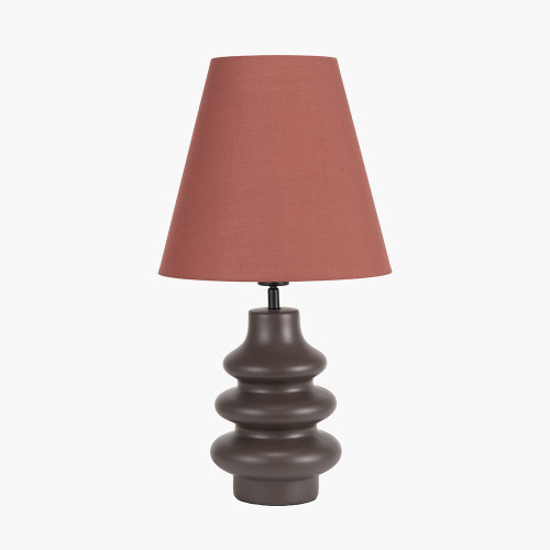 Aylin Chocolate Gourd Ceramic Table Lamp