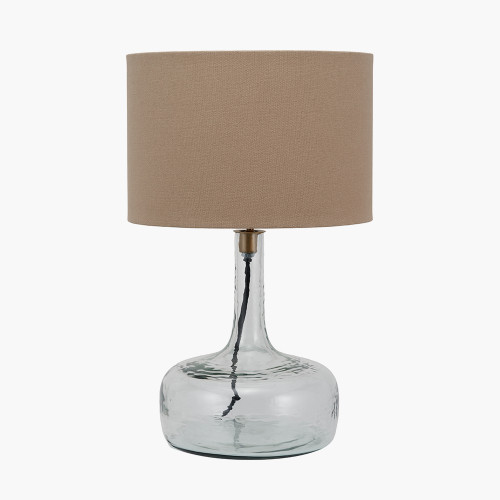 Avani Clear Glass Bottle Table Lamp