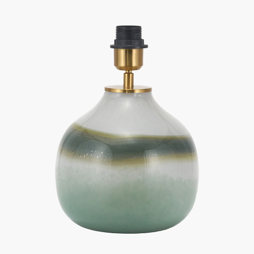 Juno Sage and Mist Ombre Glass Table Lamp