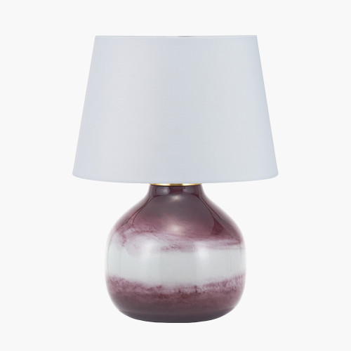 Juno Plum Lamp/Adelaide 35cm Ivory shade