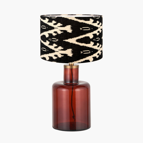 Palmo Amber Lamp/stellan black shade