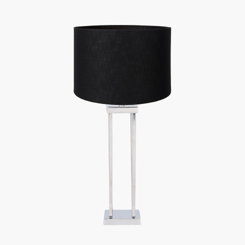 Nickel Lamp/Lino 40cm Black shade