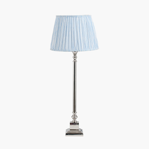 Claudius Nickel Lamp/Thiago 30cm blue shade