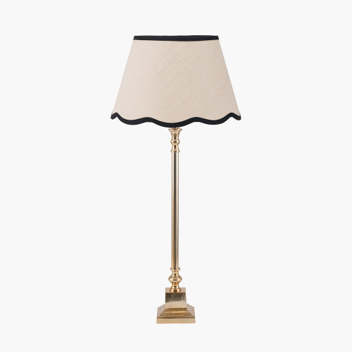 Claudius Gold Lamp/Tabitha 30cm Cream Shade