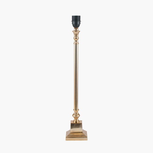 Gold Metal Stick Table Lamp 