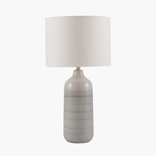 Blue and Grey Ombre Ceramic Table Lamp