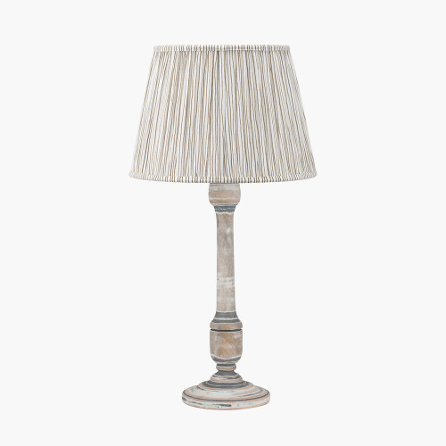 Captiva Grey Lamp & Thiago 35cm natural shade