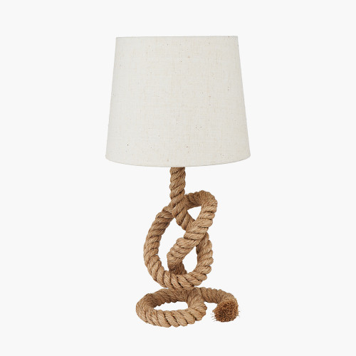 Rope Knot and Jute Table Lamp 
