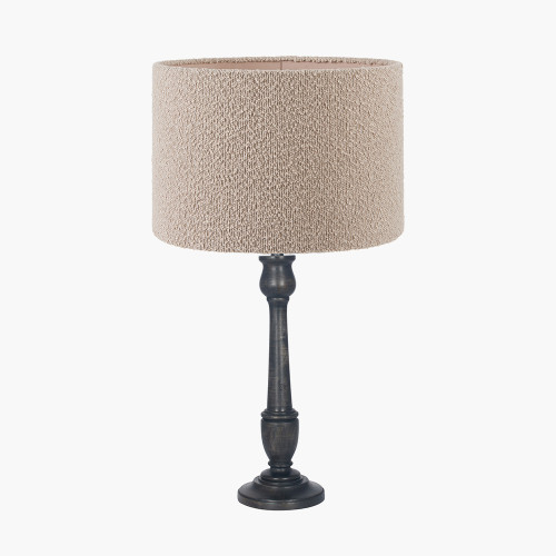 Captiva Blk Wood Base & Rouen Taupe shade