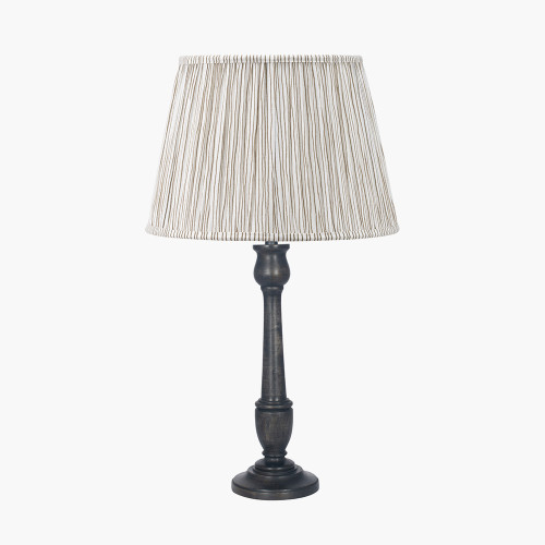 Captiva Blk Wood Base & Thiago shade
