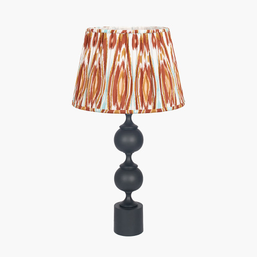Asilah Black Lamp & Izara 40cm Cinnamon shade