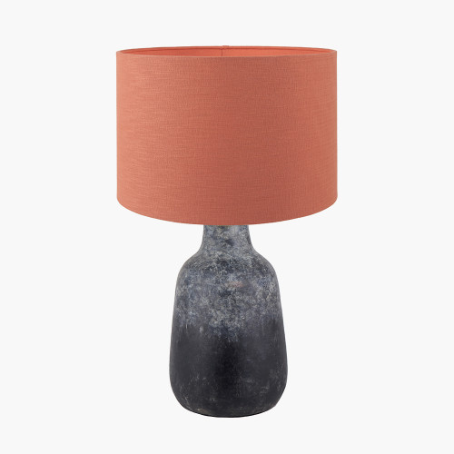 Vulcan Lamp & lino 35cm Cinnamon shade