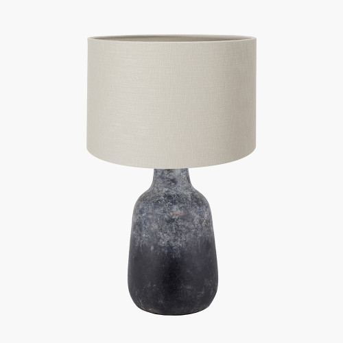 Vulcan Lamp & lino 35cm grey shade