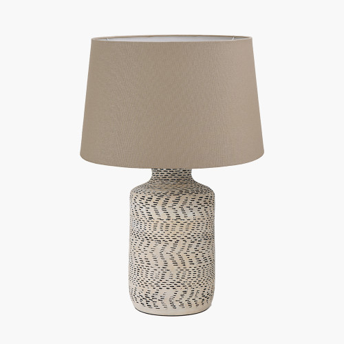 Atouk Lamp &Winston 35cm Taupe shade