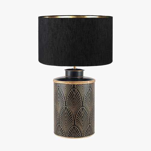 Deco Black Lamp/Stellan 40cm Black shade
