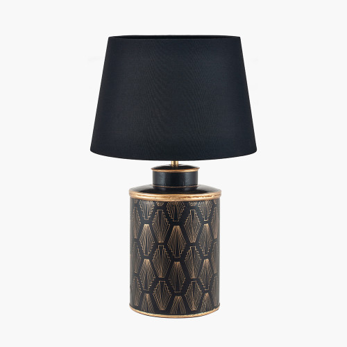 Chrysler Lamp & Adelaide 40cm Black shade