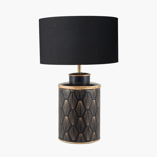 Chrysler Lamp & harry 35cm black shade