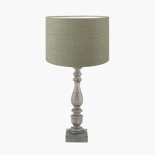 Alia Grey Lamp & Edward 40cm Pistachio shade