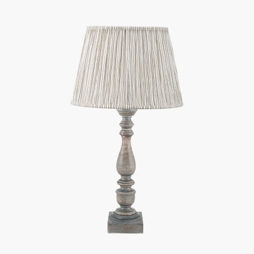 Alia Grey Lamp & Thiago 45cm natural shade