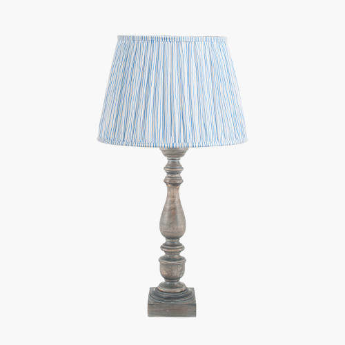 Alia Grey Lamp & Thiago 45cm blue shade